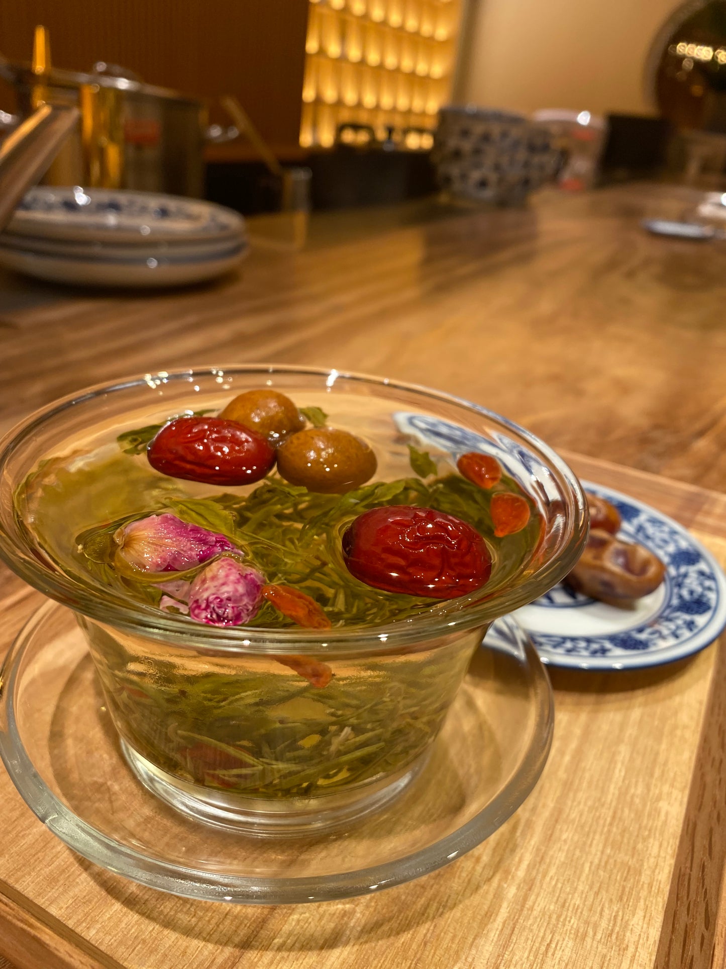 薬膳茶キットと専用カップ(透明ガラス製)の限定セット