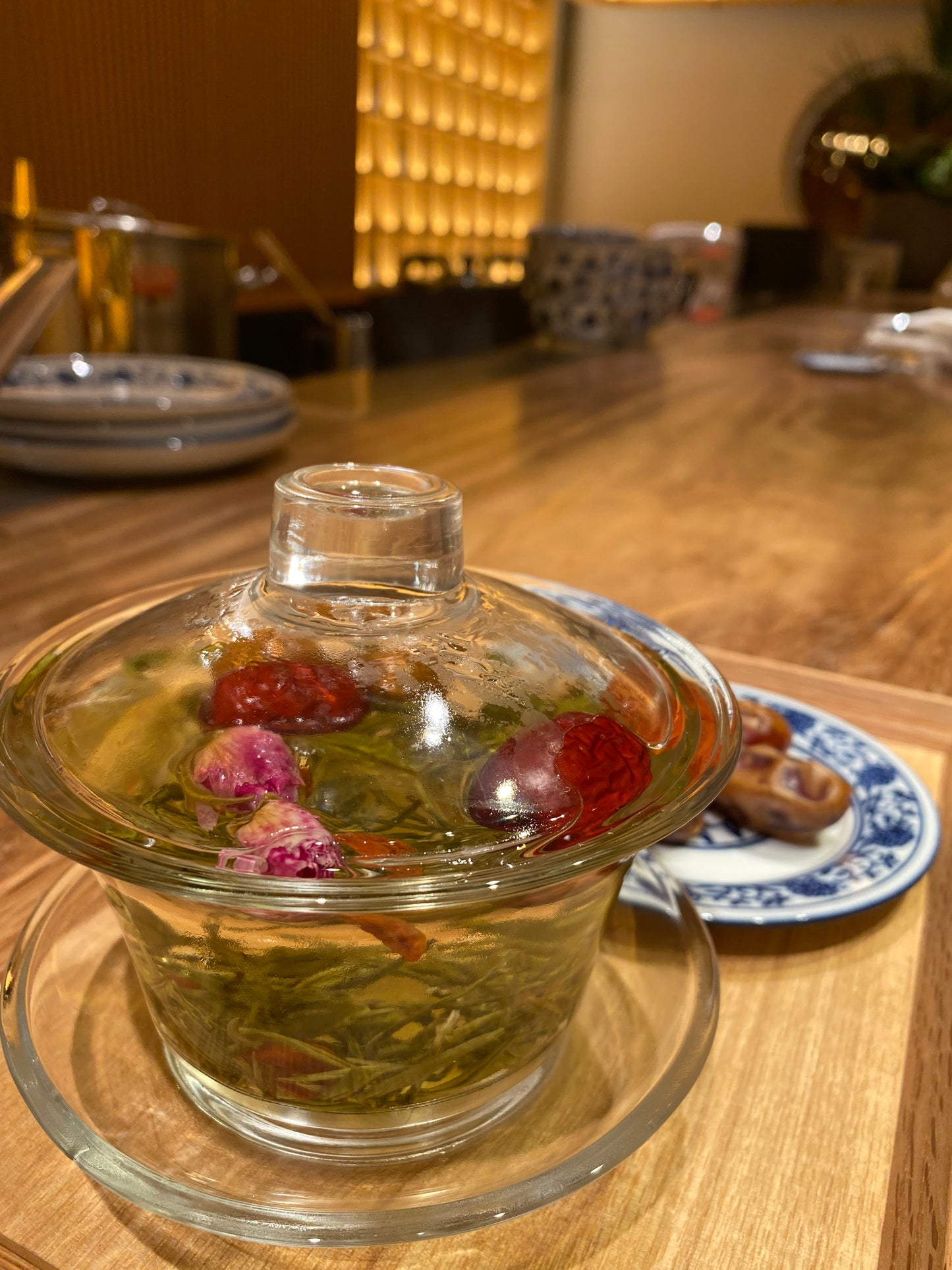 薬膳茶キットと専用カップ(透明ガラス製)の限定セット